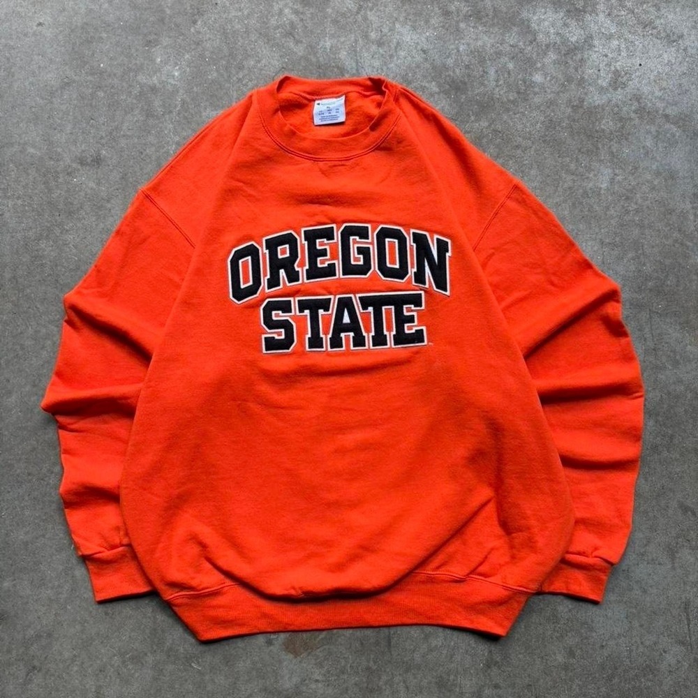 Vintage y2k Champion Oregon State University embroidered crewneck Mens XL